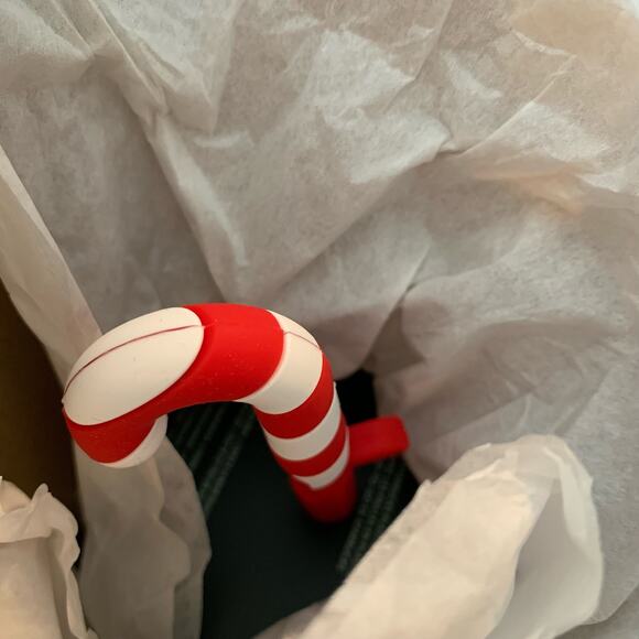 Disney Disneyland Starbucks Limited Edition Holiday Tumbler Candy Cane Straw NWT - Picture 8 of 8